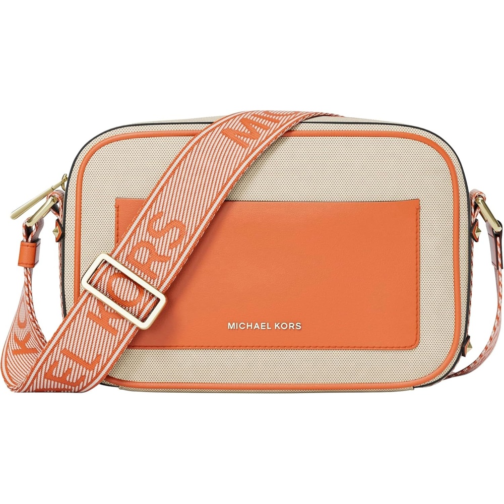 image:imageMichael Kors Maeve Large Pocket Crossbody BagGoldtone HardwareFabricMimosa