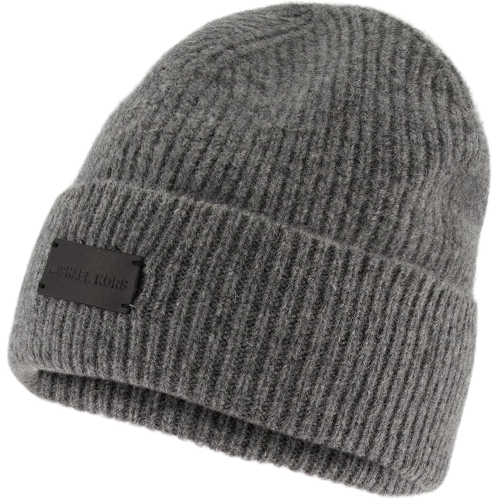 image:imageMichael Kors Mens Merino Cuff HatAsh Melange
