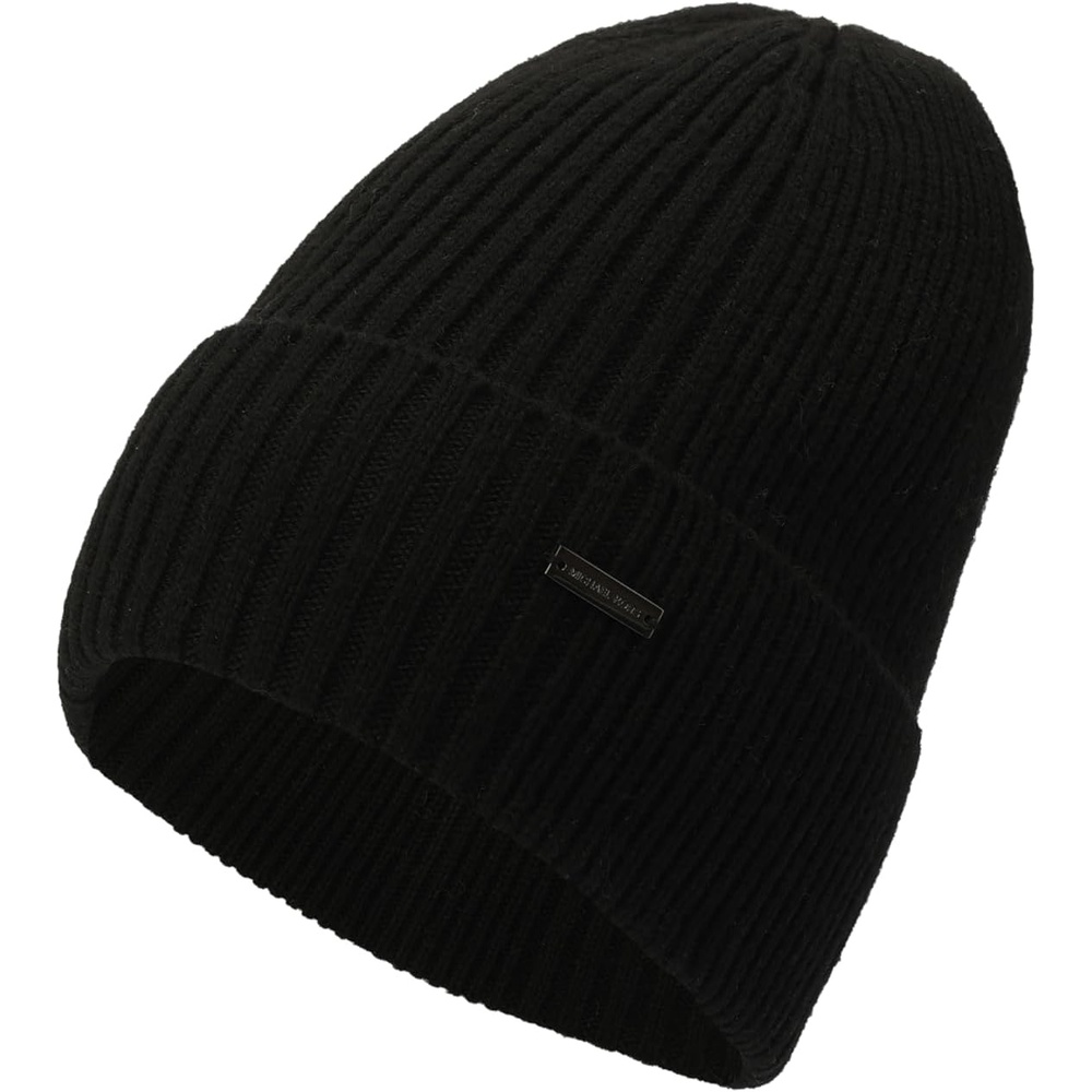 image:imageMichael Kors Mens Wide Center Rib Cuff HatBlack