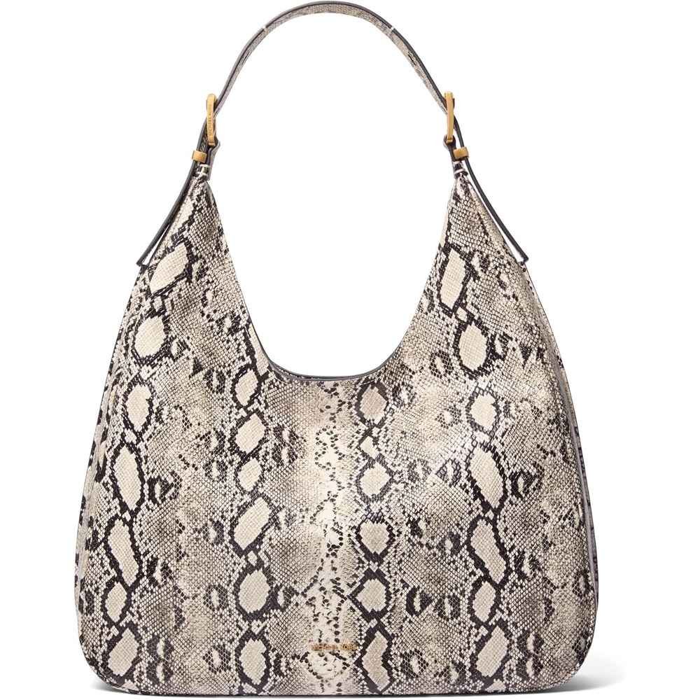 image:imageMichael Kors Nolita Large Hobo Shoulder BagAntique Goldtone HardwareNatural
