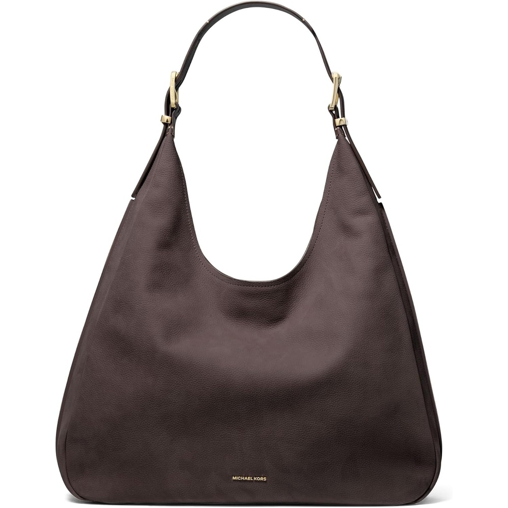 image:imageMichael Kors Nolita Large Hobo Shoulder BagGoldtone HardwareChocolate