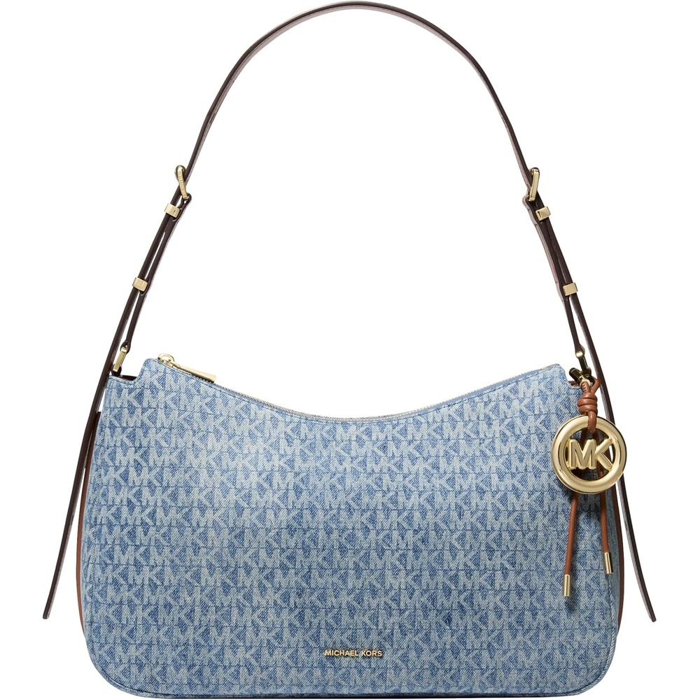 image:imageMichael Kors Nolita Medium Top Zip Convertible Shoulder BagGoldtone HardwareMk SignatureNew Horizon
