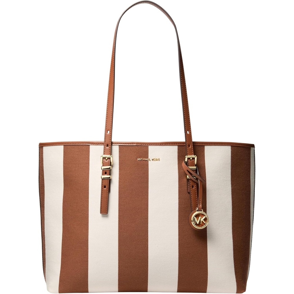 image:imageMichael Kors Quinn Large ToteGoldtone HardwareCanvasLuggage