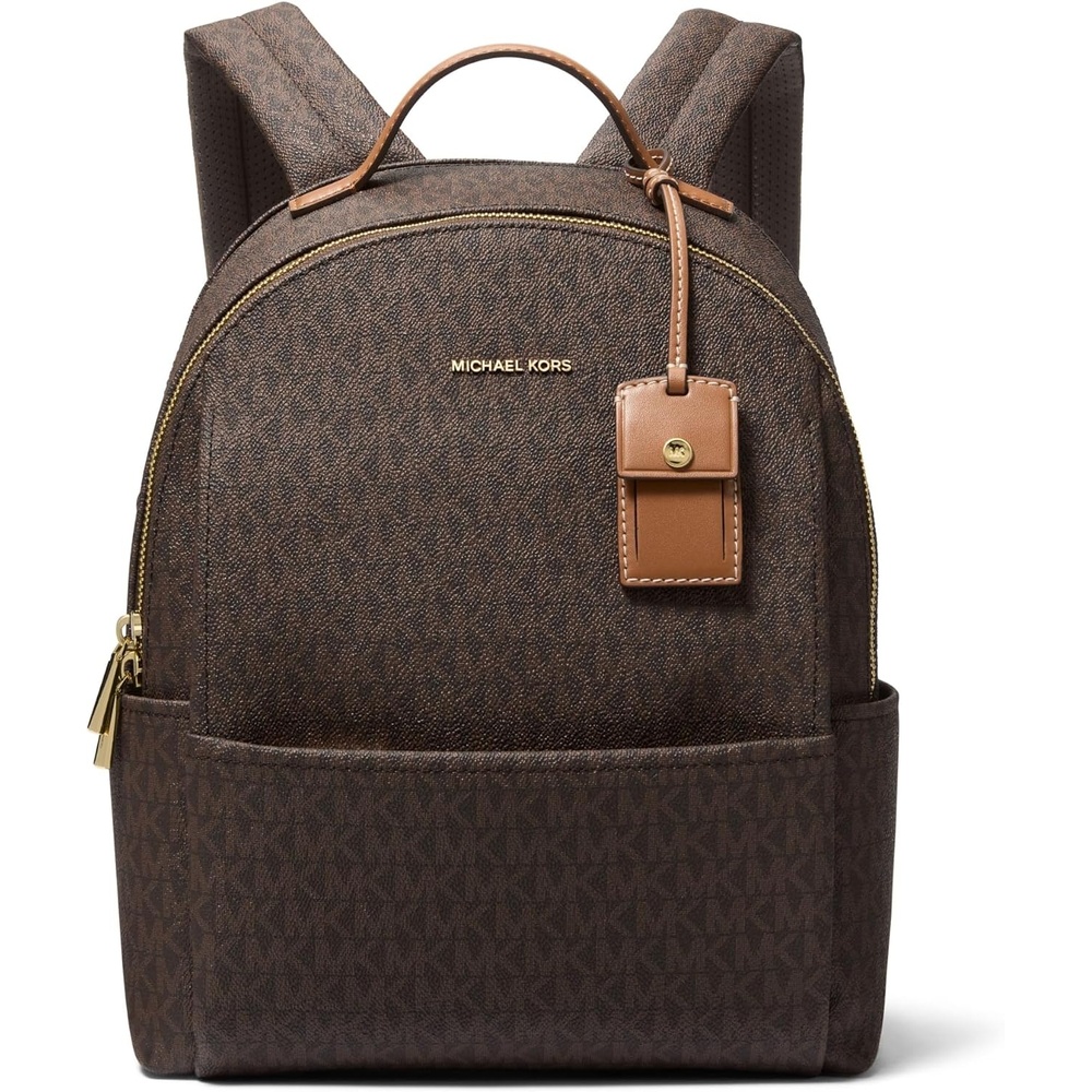 image:imageMichael Kors Sable Medium Backpack GoldTone HardwareVanillaAcornBrownAcorn