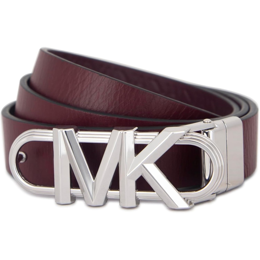 image:imageMichael Kors Womens 1 Inch Reversible Logo Belt Stylish amp Versatile Accessory for Everyday WearOxblood