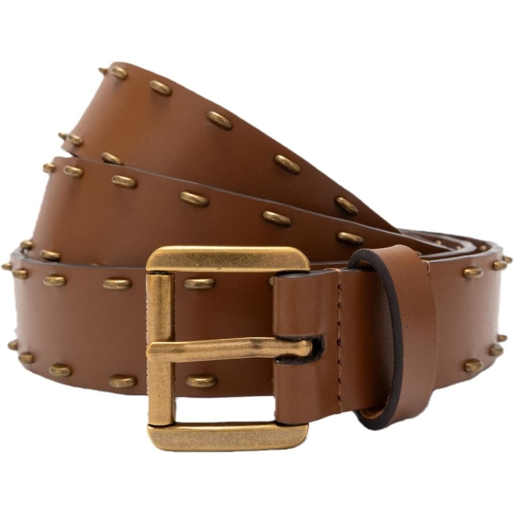 image:imageMichael Kors Womens 11 Inch Nonreversible Half Moon Studded Belt Stylish amp Adjustable FitLuggage Ant Gold