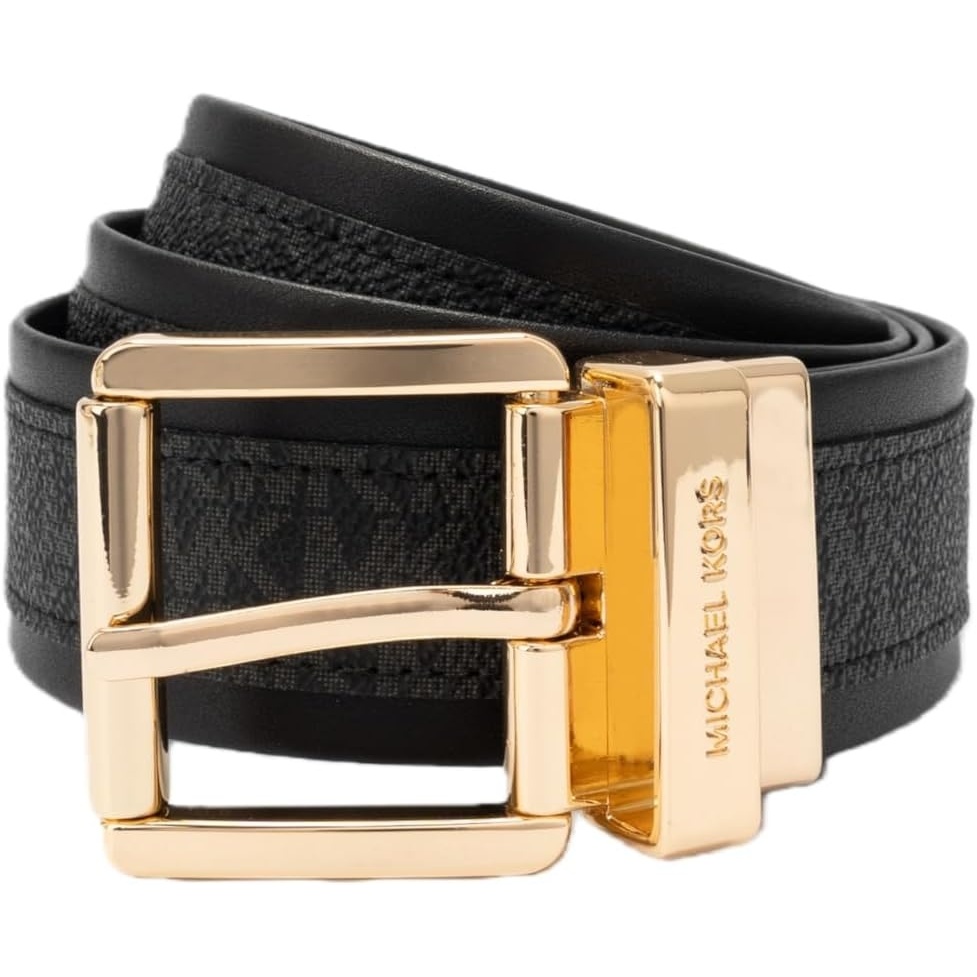 image:imageMichael Kors Womens 15 Inch Reversible Logo Belt Stylish Accessory for Everyday Adjustable FitBlack