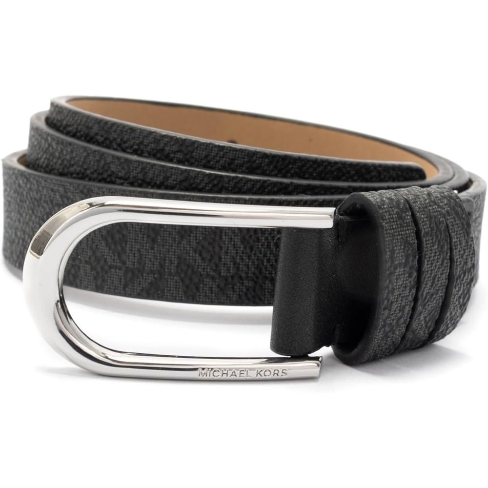 image:imageMichael Kors Womens 20mm Non Reversible BeltBlackSilver