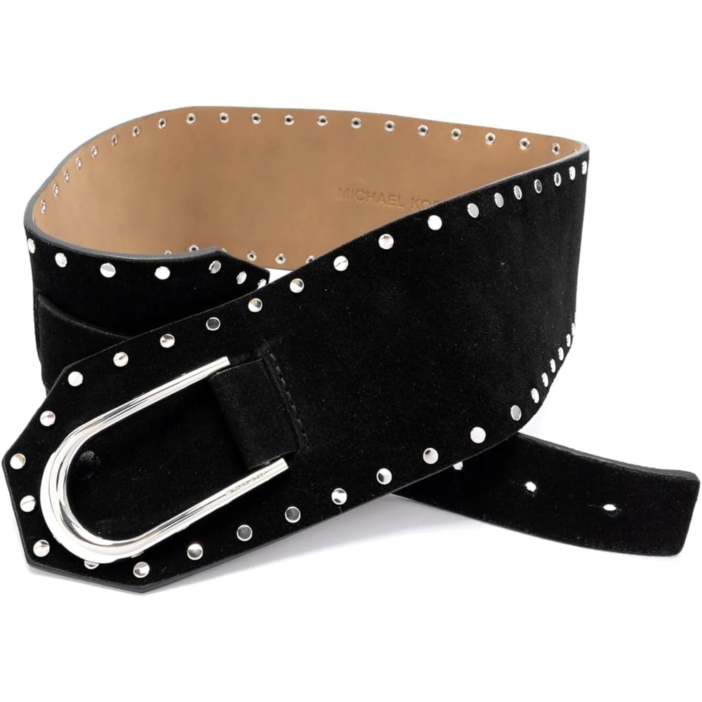 image:imageMichael Kors Womens 3 Inch Belt Stylish amp Versatile Accessory for Everyday WearBlackSilver