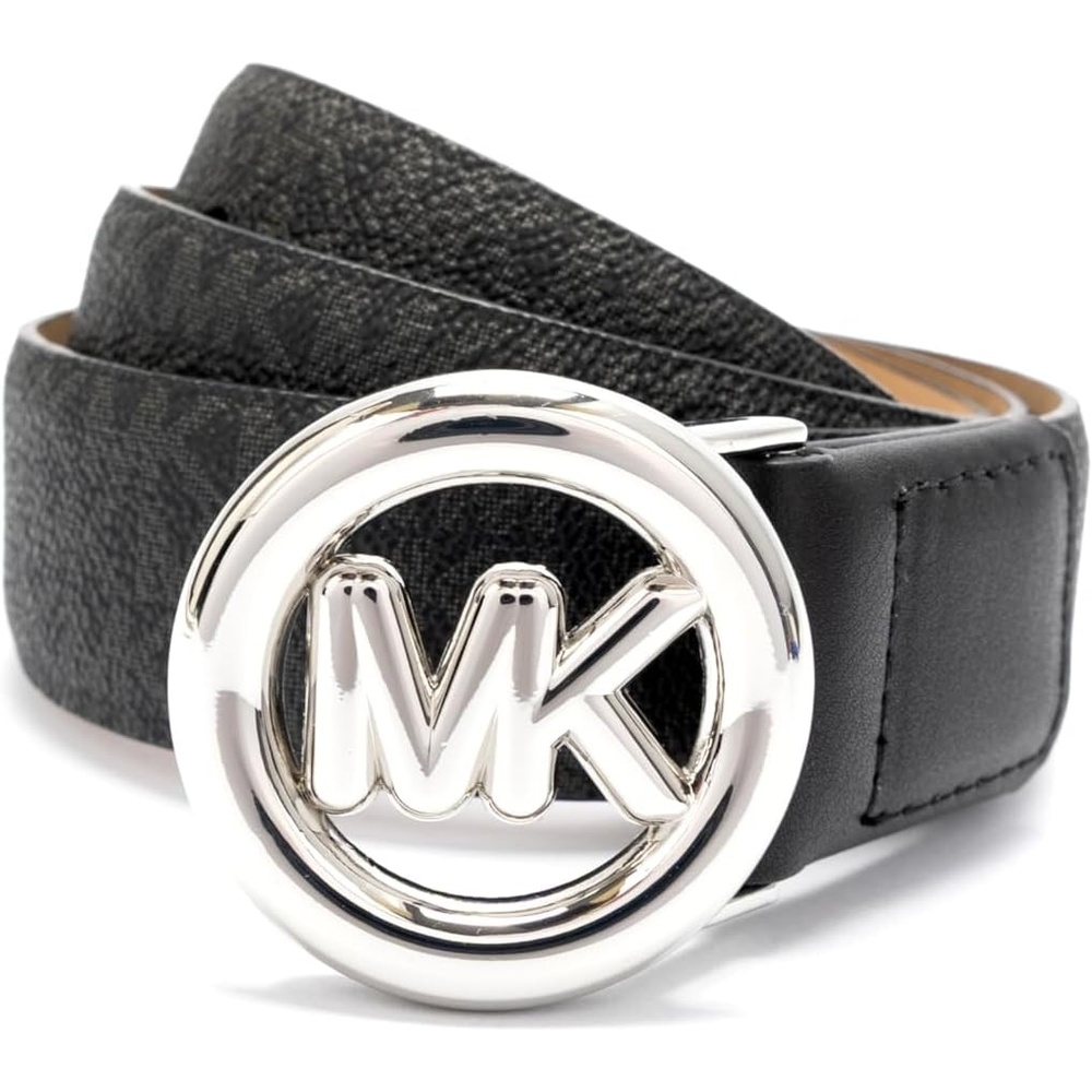 image:imageMichael Kors Womens 32mm Non Reversible Leather BeltBlack Pol Nickel
