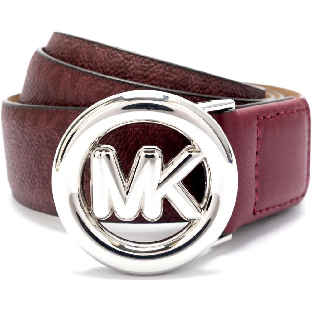image:imageMichael Kors Womens 32mm Non Reversible Leather BeltOxblood