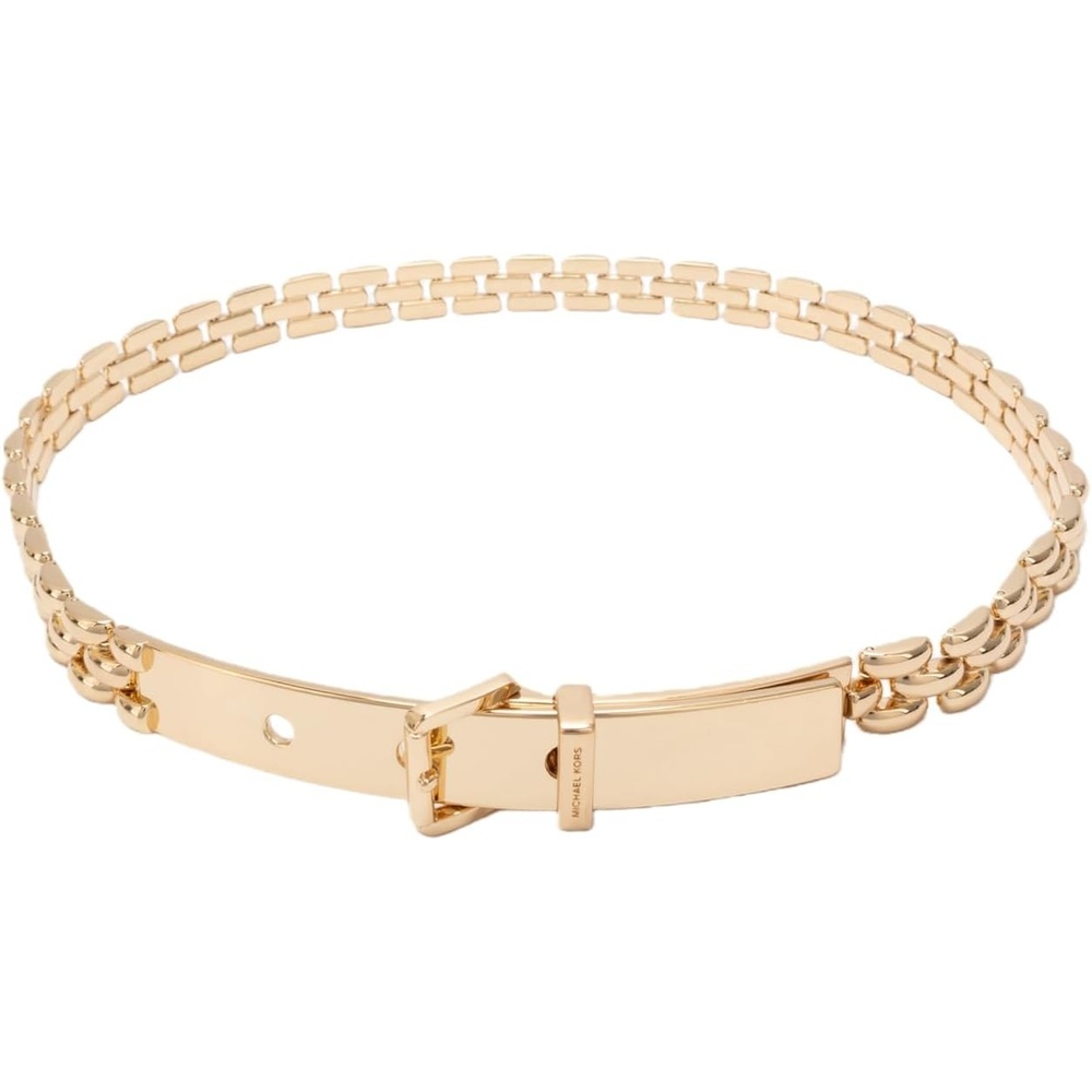 image:imageMichael Kors Womens 7 Inch Chain Belt Stylish Accessory for Everyday Wear Adjustable FitLt Pol Gold