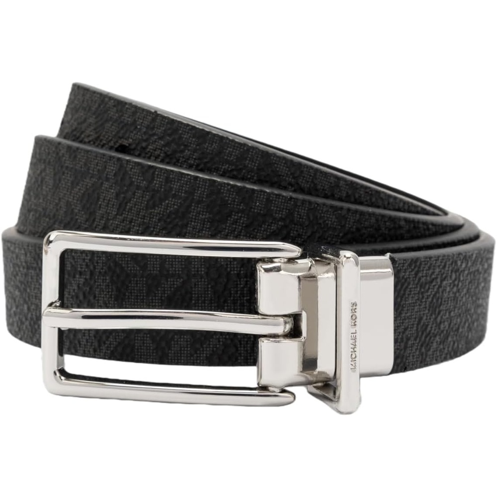 image:imageMichael Kors Womens 78 Inch Logo Reversible Belt Stylish Accessory for Everyday Adjustable FitBlack Pol Nickel