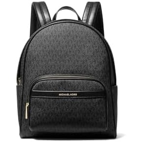 image:imageMichael Kors Womens Bex Medium Backpack SilverTone HardwareBlackBlack 2