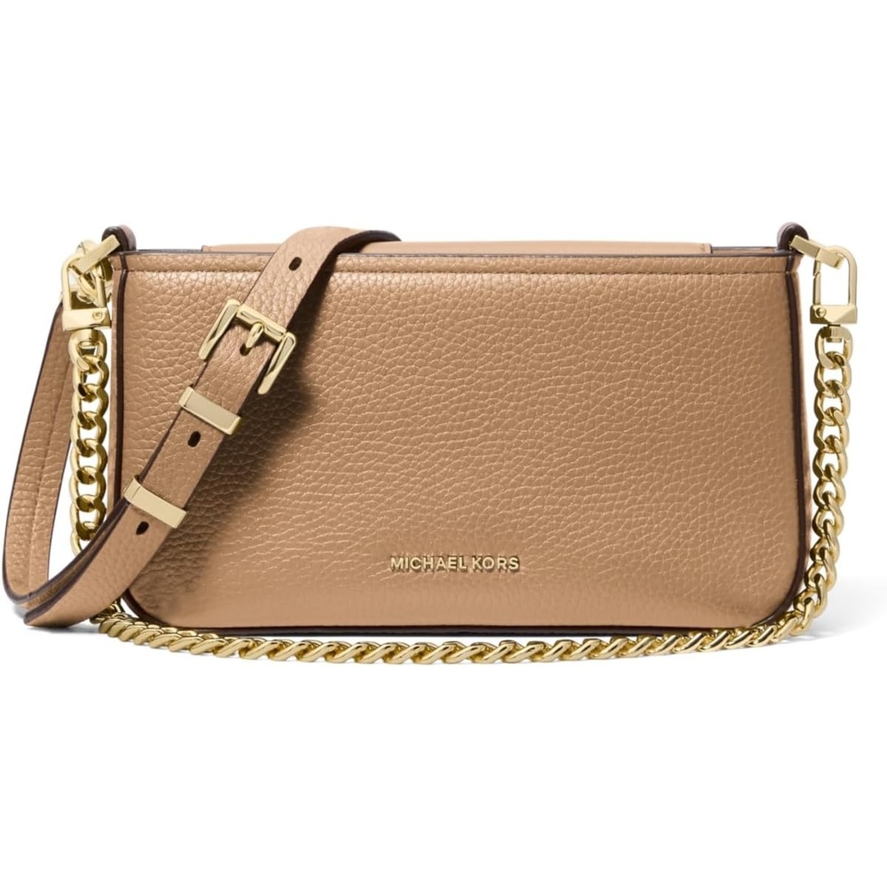 image:imageMichael Kors Womens Bryant Small Convertible Crossbody BagGoldtone HardwarePebble LeatherHusk