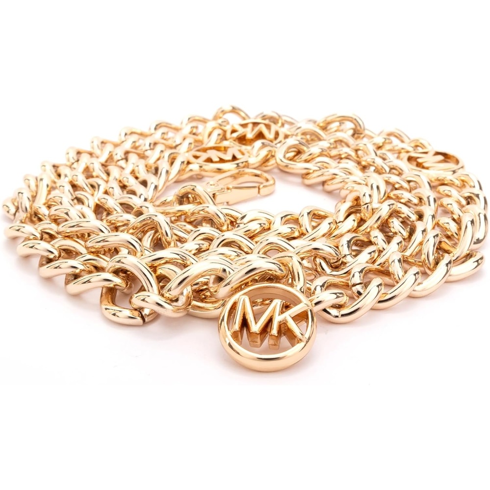 image:imageMichael Kors Womens Charm Chain Belt Stylish amp Versatile Fashion Accessory for Everyday WearGold
