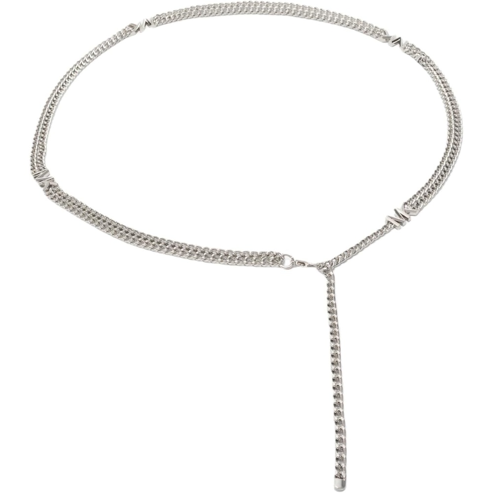 image:imageMichael Kors Womens Double Chain Belt Stylish amp Versatile Accessory for Everyday Adjustable FitPol Nickel