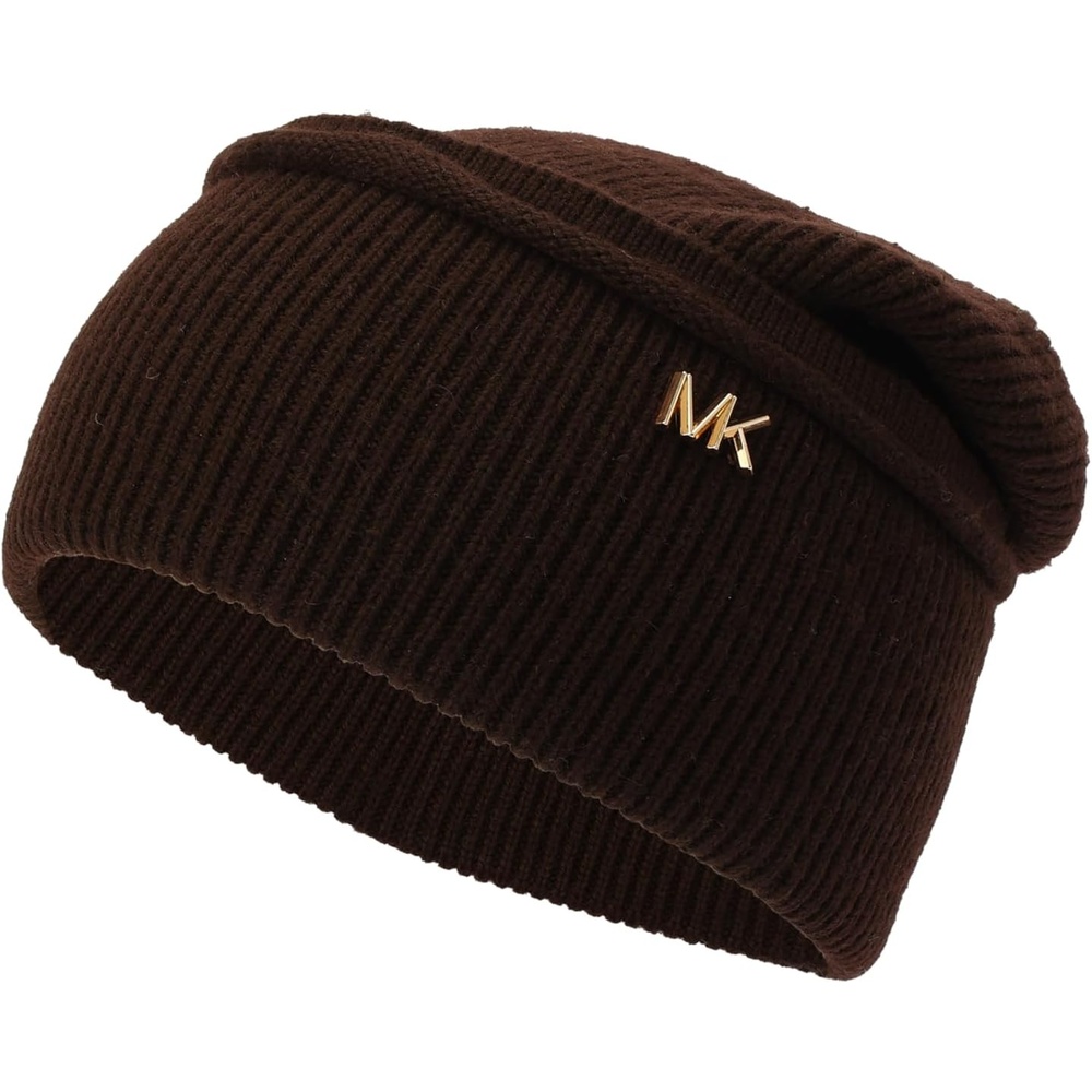image:imageMichael Kors Womens Exposed Seam Cuff HatChocolate