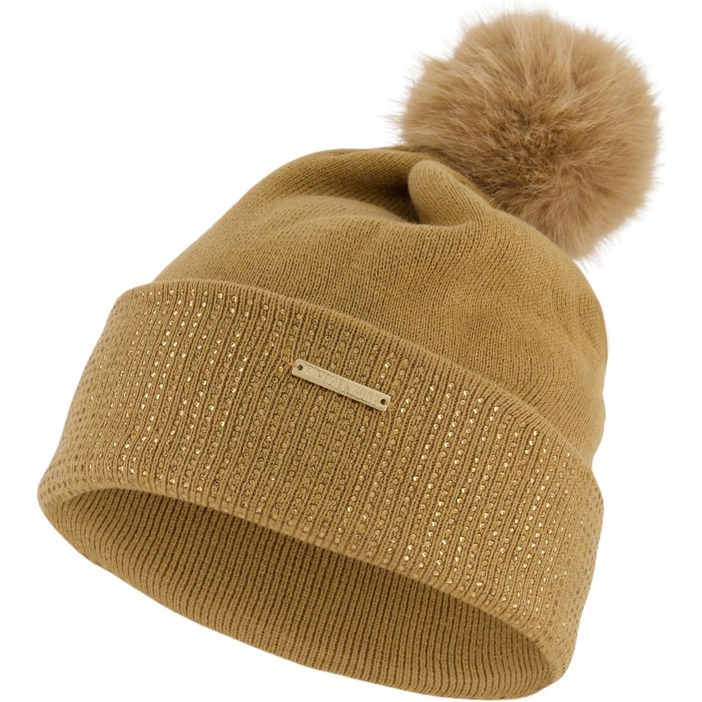 image:imageMichael Kors Womens Fine Crystal Cuff HatDark Camel Gold
