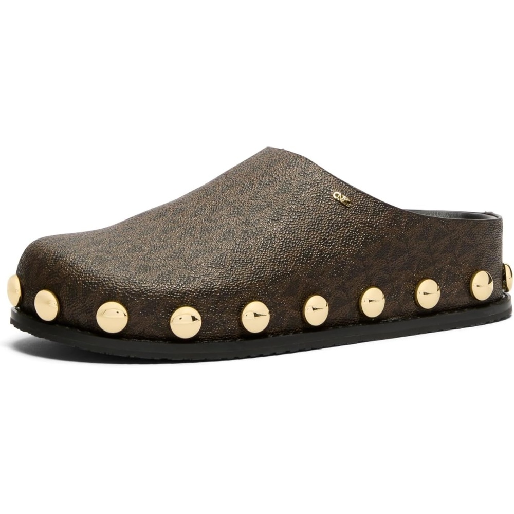 image:imageMichael Kors Womens Hensley MuleSignature Coated TwillBrown