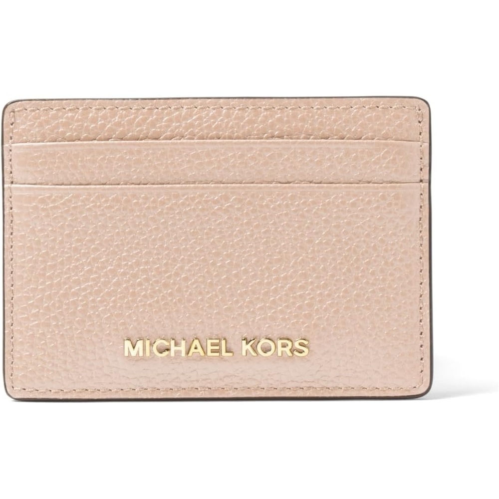 image:imageMichael Kors Womens Jet Set Card Holder GoldTone HardwareLuggageGoldtone HardwarePebble LeatherSoft Pink