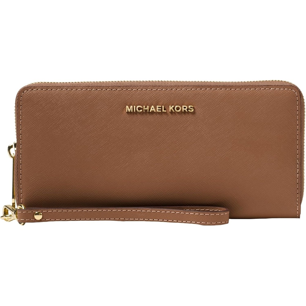 image:imageMichael Kors Womens Jet Set Travel Continental GoldTone HardwareMK Signature Semi Lux Black ChambrayGoldtone HardwareLuggage