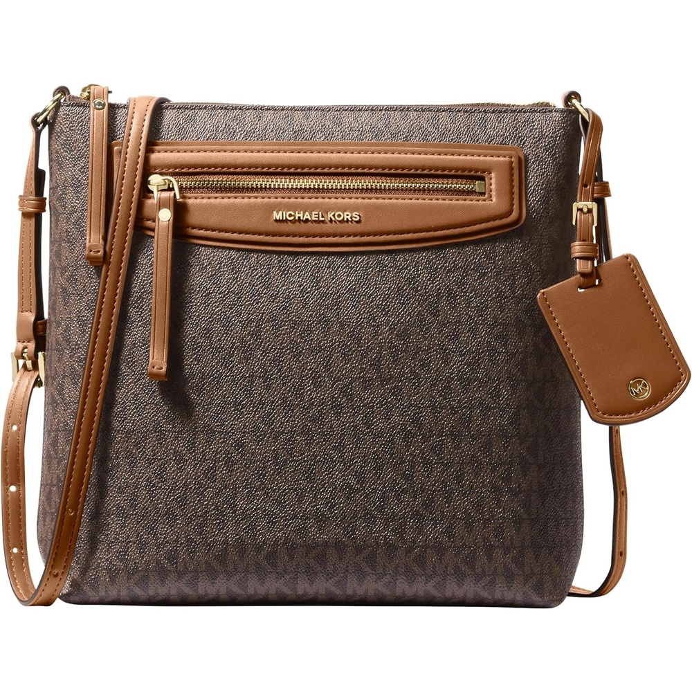 image:imageMichael Kors Womens Jet Set Travel Large TopZip CrossbodyBrownAcorn