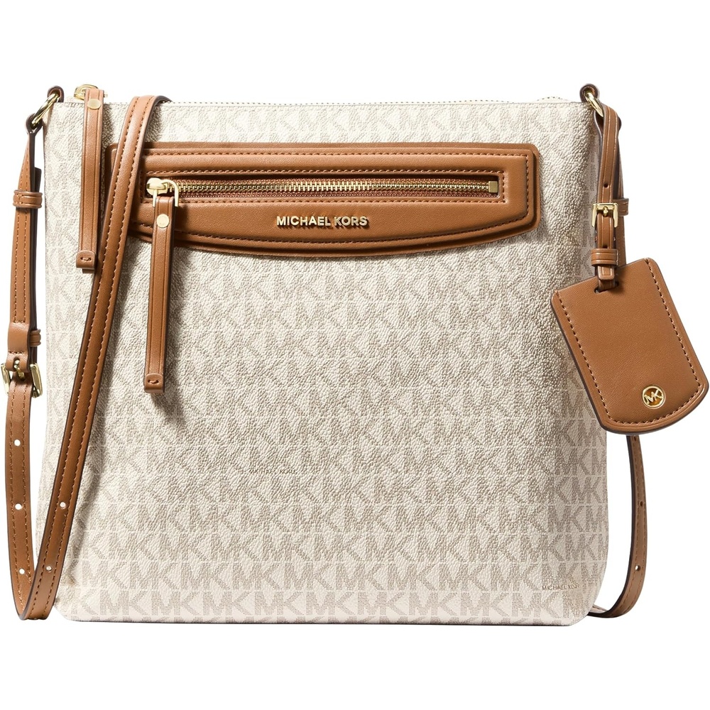 image:imageMichael Kors Womens Jet Set Travel Large TopZip CrossbodyVanillaAcorn