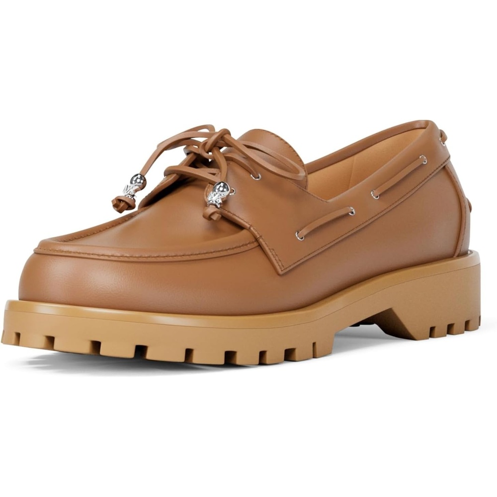 image:imageMichael Kors Womens Kenny LoaferVachetta LeatherLuggage