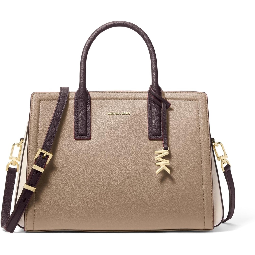 image:imageMichael Kors Womens Laila Medium SatchelGoldtone HardwareBirch Multi