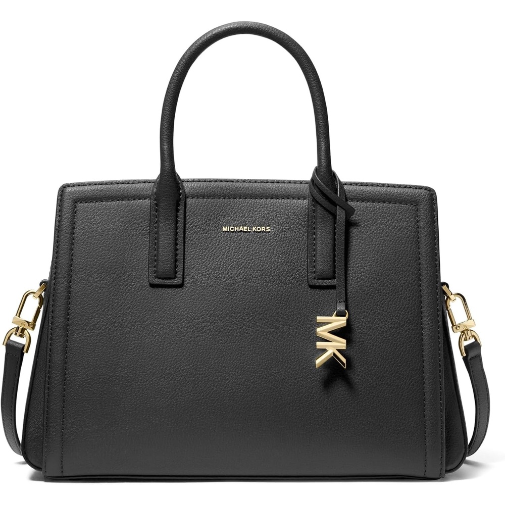 image:imageMichael Kors Womens Laila Medium SatchelGoldtone HardwareBlack