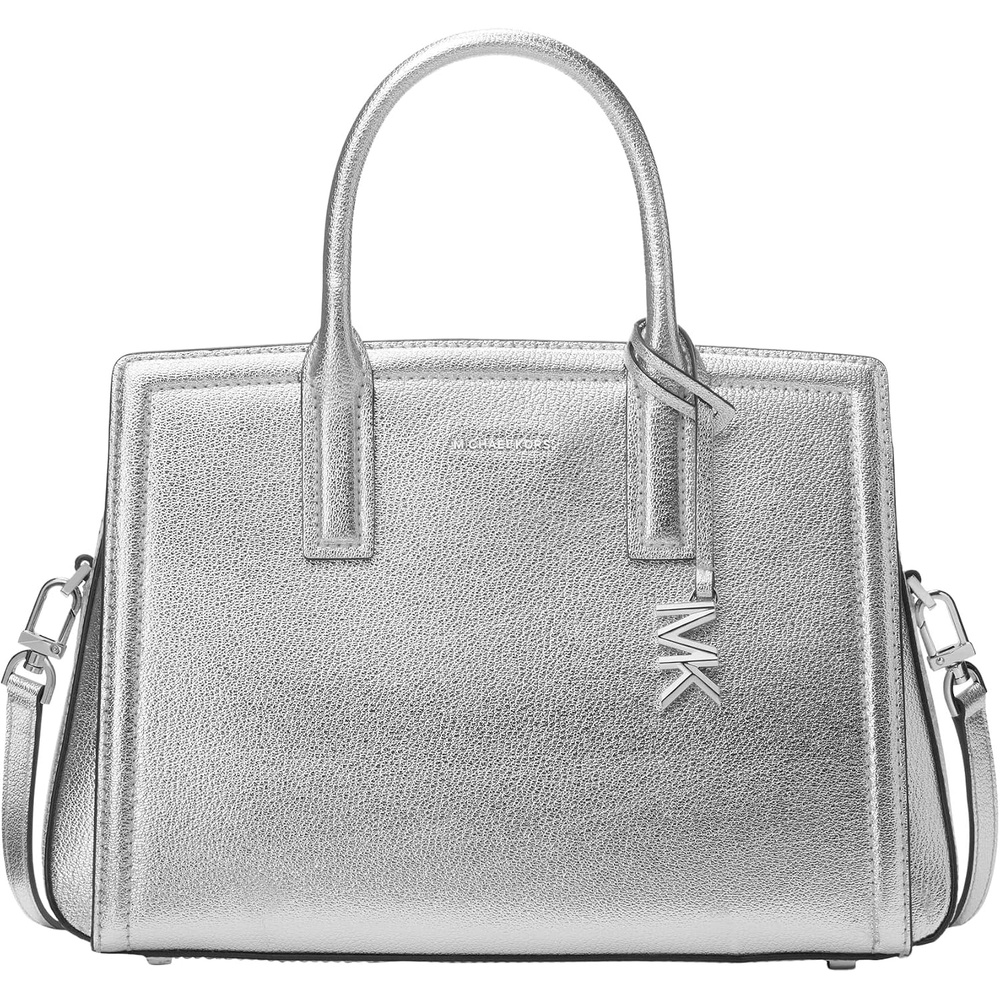 image:imageMichael Kors Womens Laila Medium SatchelSilvertone HardwareSilver