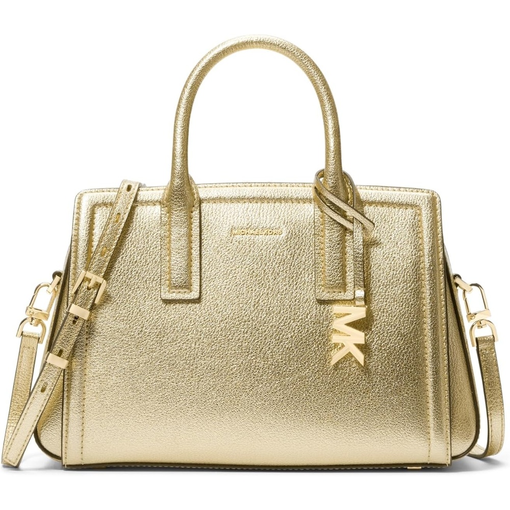 image:imageMichael Kors Womens Laila Small SatchelGoldtone HardwarePale Gold