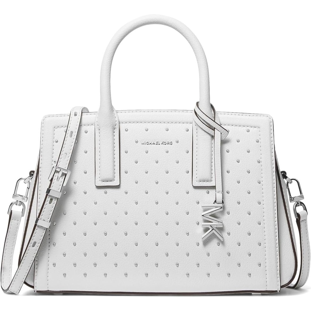 image:imageMichael Kors Womens Laila Small SatchelOptic White 1