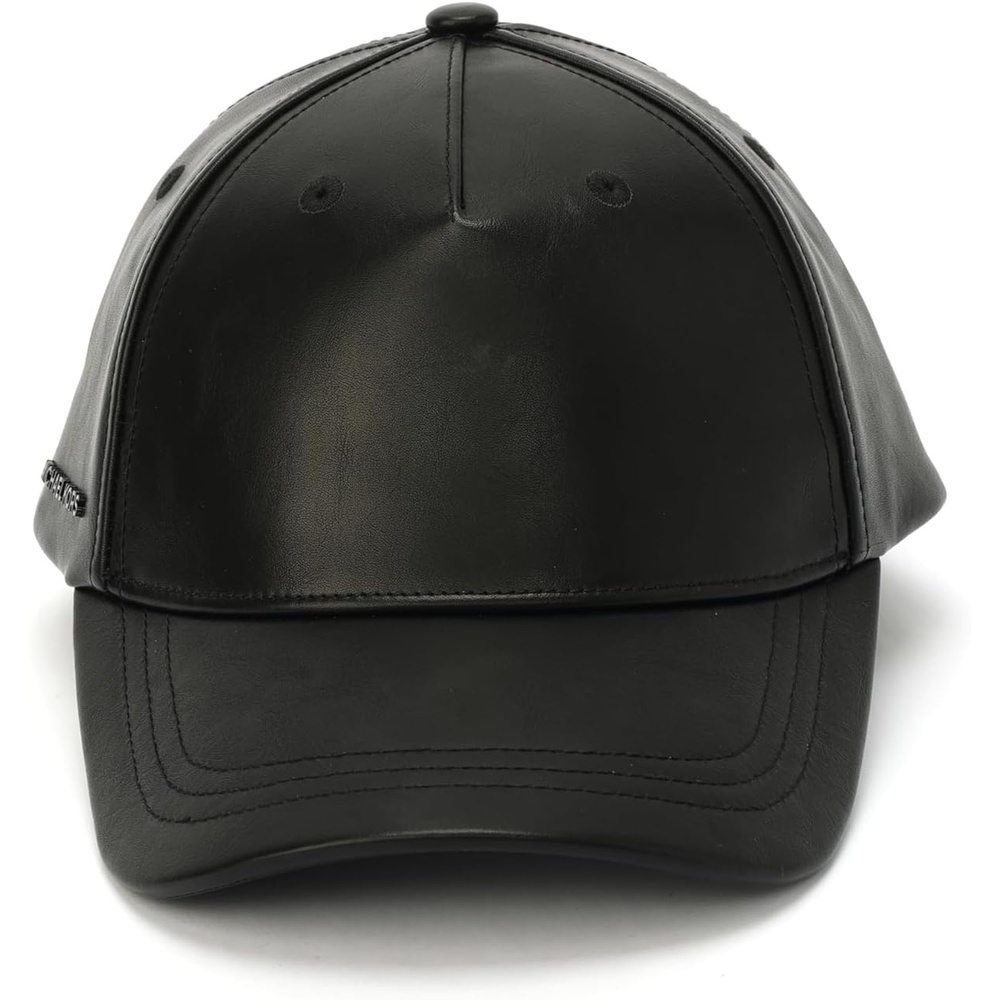 image:imageMichael Kors Womens Neoprene amp Leather Baseball Cap Stylish Hat amp Fashion AccessoryBlack