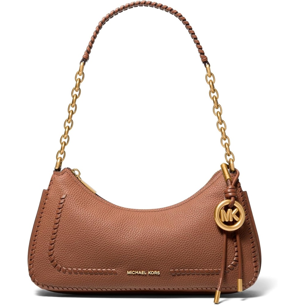 image:imageMichael Kors Womens Nolita Medium Chain Pouchette BagGold Tone HardwareLeatherLuggage