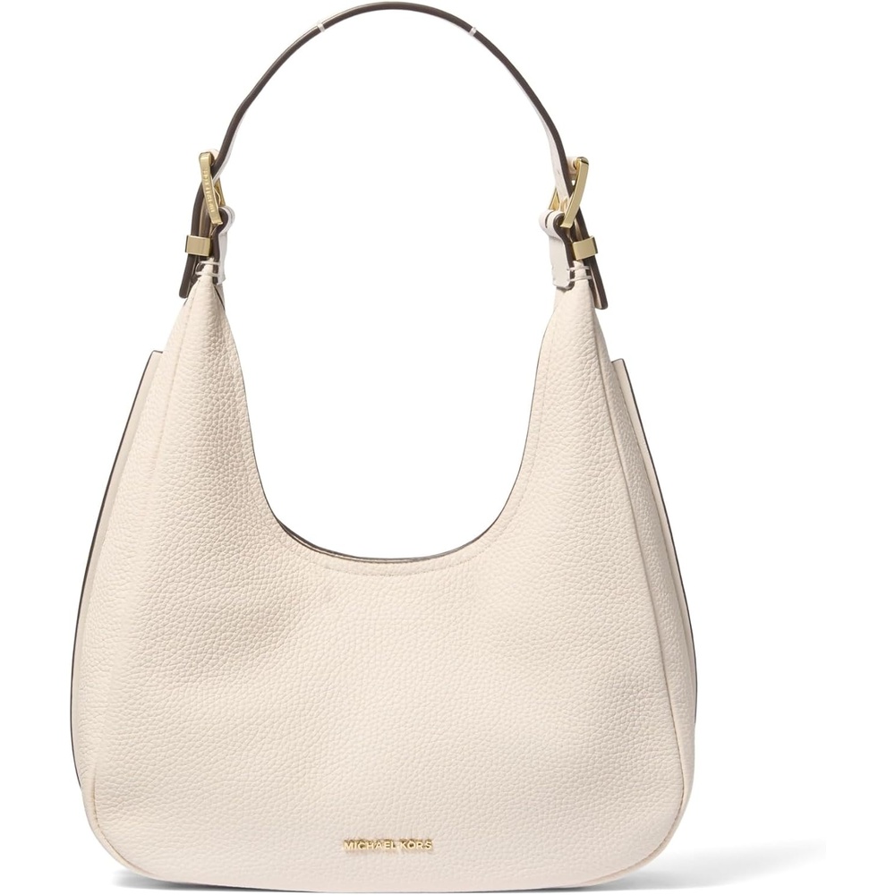 image:imageMichael Kors Womens Nolita Small Hobo Shoulder BagGoldtone HardwareLight Cream