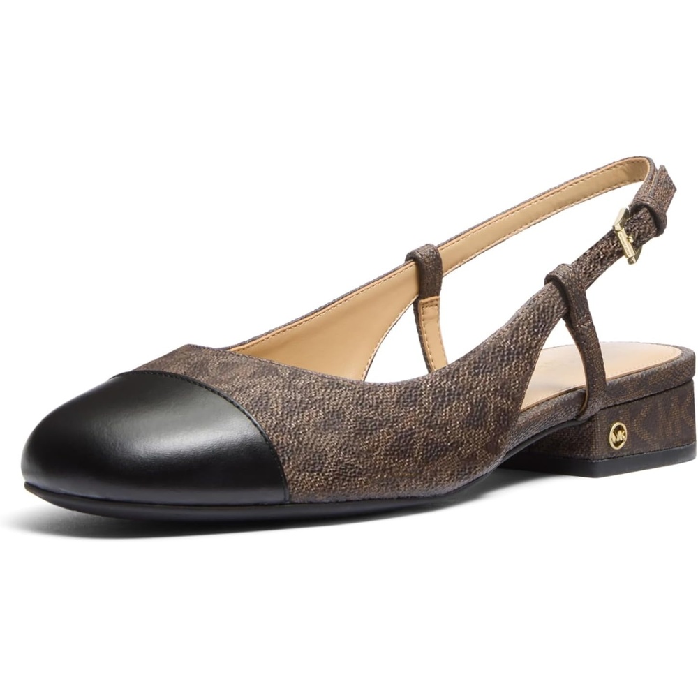 image:imageMichael Kors Womens Perla Flex Sling FlatBrownBlack