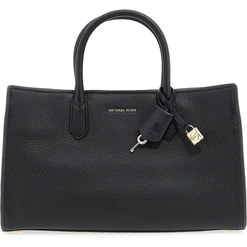 image:imageMichael Kors Womens Scarlett Medium SatchelGoldtone HardwareSoft Venus LeatherBlack