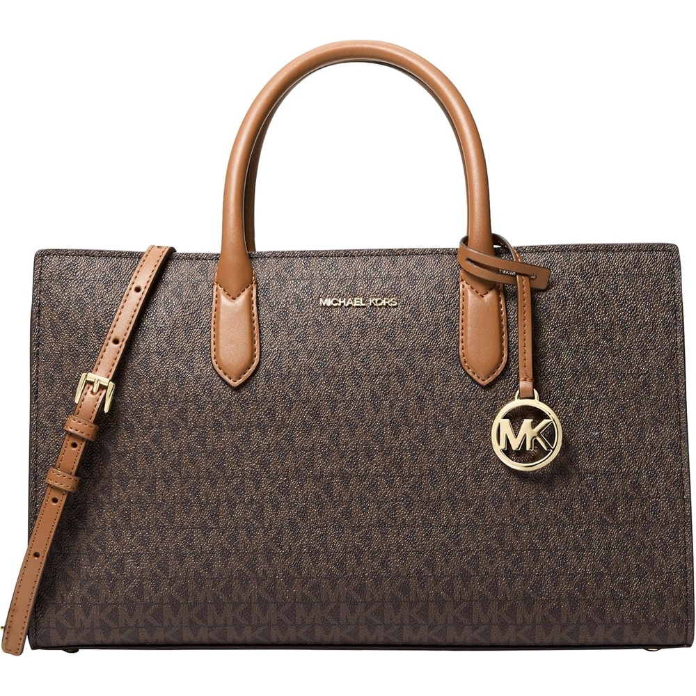 image:imageMichael Kors Womens Scarlett Medium SatchelMk SignatureBrownAcorn