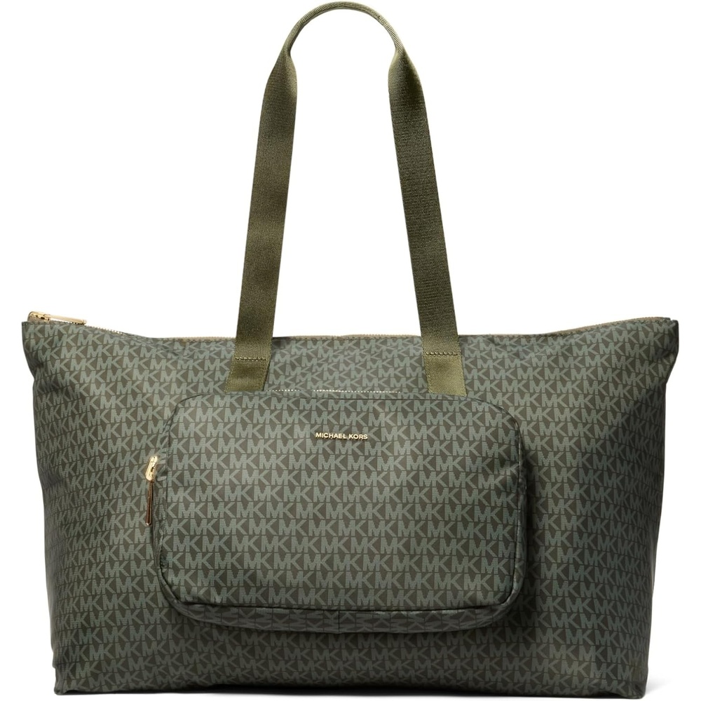 image:imageMichael Kors Womens Tanner Large Packable ToteGoldtone HardwareMk Signature NylonIvy