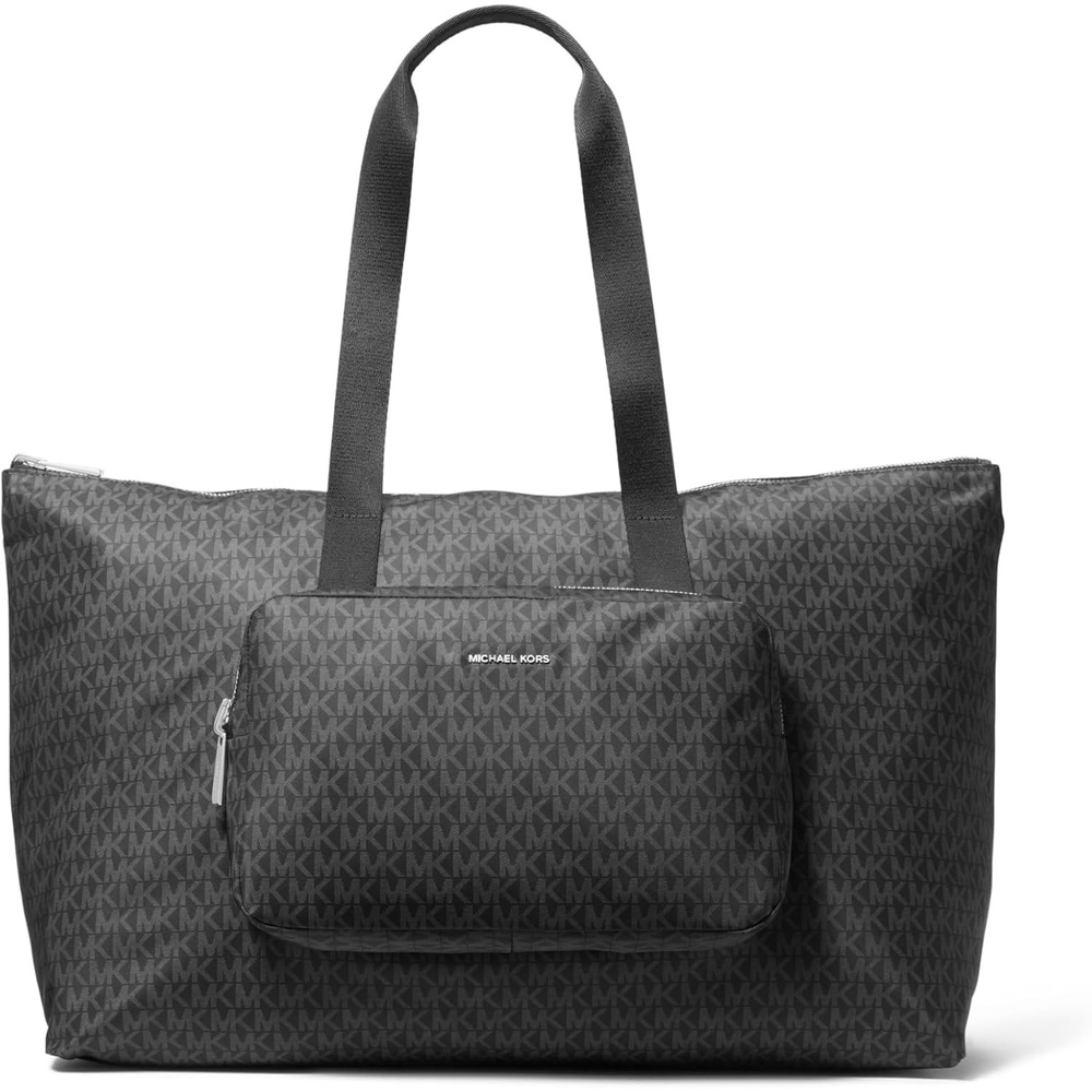 image:imageMichael Kors Womens Tanner Large Packable ToteSilvertone HardwareBlack
