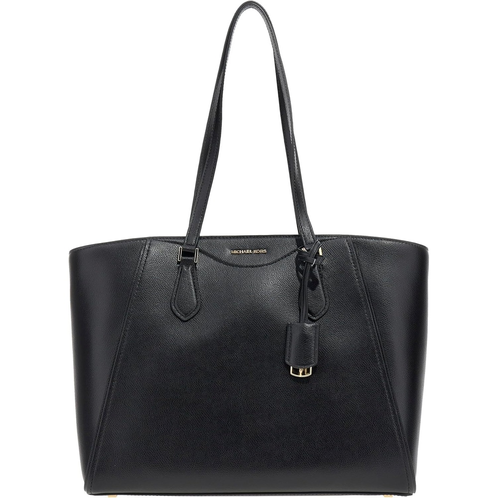 image:imageMichael Kors Womens Taryn Large Multifunctional Topzip Tote BagGoldtone HardwareBlack