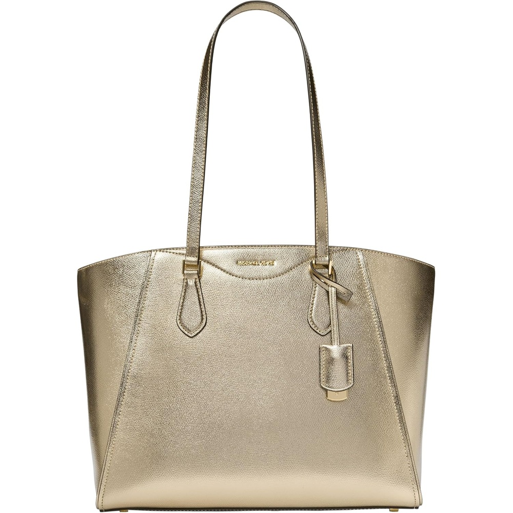 image:imageMichael Kors Womens Taryn Large Multifunctional Topzip Tote BagGoldtone HardwarePale Gold