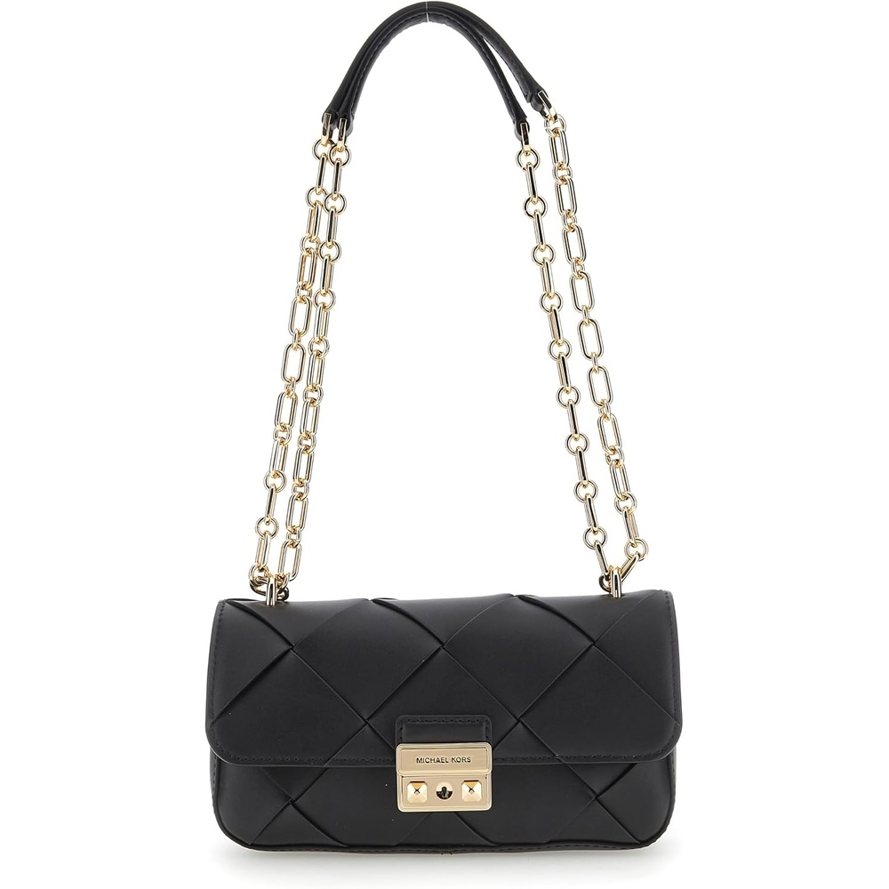 image:imageMichael Kors Womens Tribeca Small Convertible Chain Shoulder BagBlack