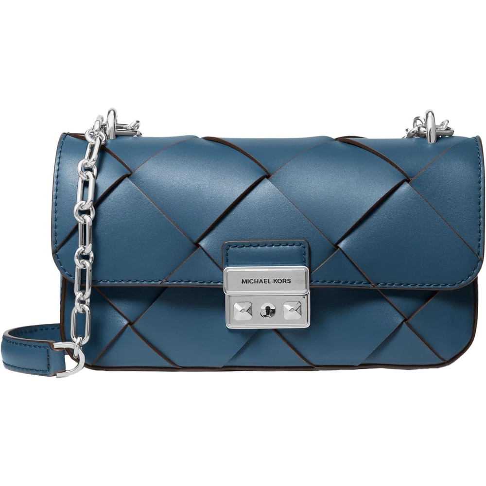image:imageMichael Kors Womens Tribeca Small Convertible Chain Shoulder BagDark Chambray