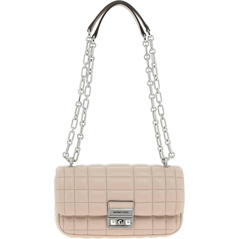 image:imageMichael Kors Womens Tribeca Small Convertible Chain Shoulder BagLight Sand