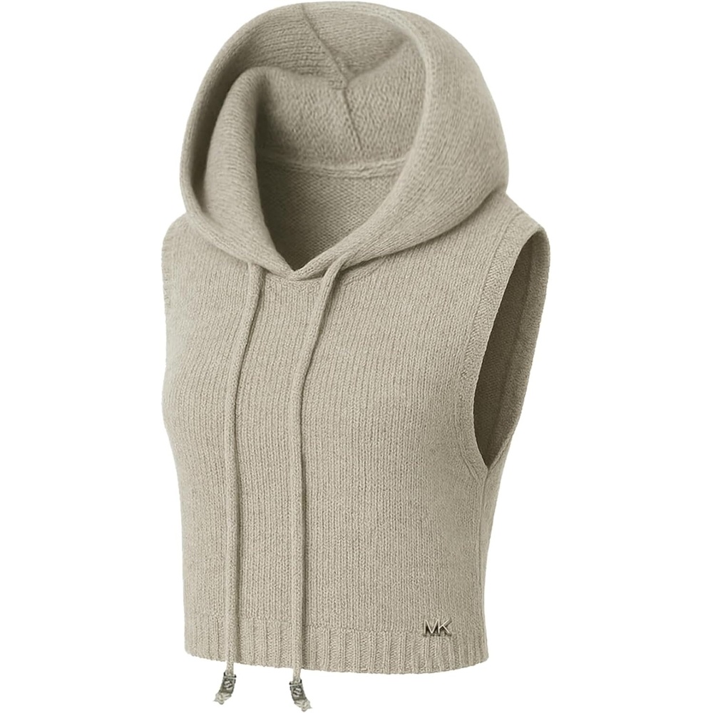 image:imageMichael Kors Womens Unexposed Seam Hooded DickiePearl Heather Grey