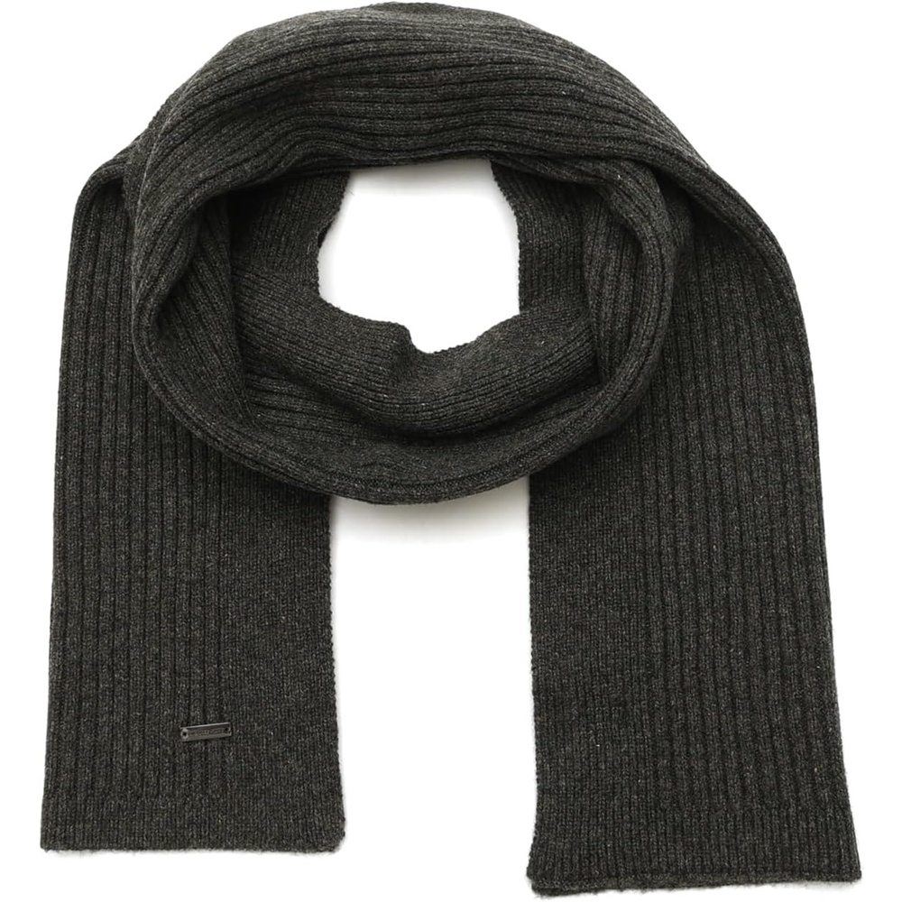 image:imageMichael Kors Womens Wide Center Ribbed Scarf Stylish Fashion Accessory Ideal for Cold WeatherCharcoal Melange