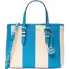 Silver-tone Hardware/Canvas/Milos Blue
